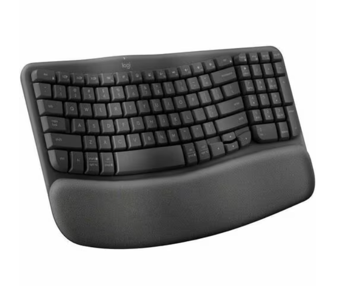 Picture of Logitech Wave Keys Wireless Ergo Keyboard - Black